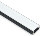 Black Slimline Led Linear Profile 17mmW * 9mmH 