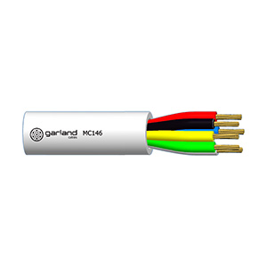 [GARMC146WH100] Security Unscreened 6C 0.44mm 14/0.2 PVC/PVC White